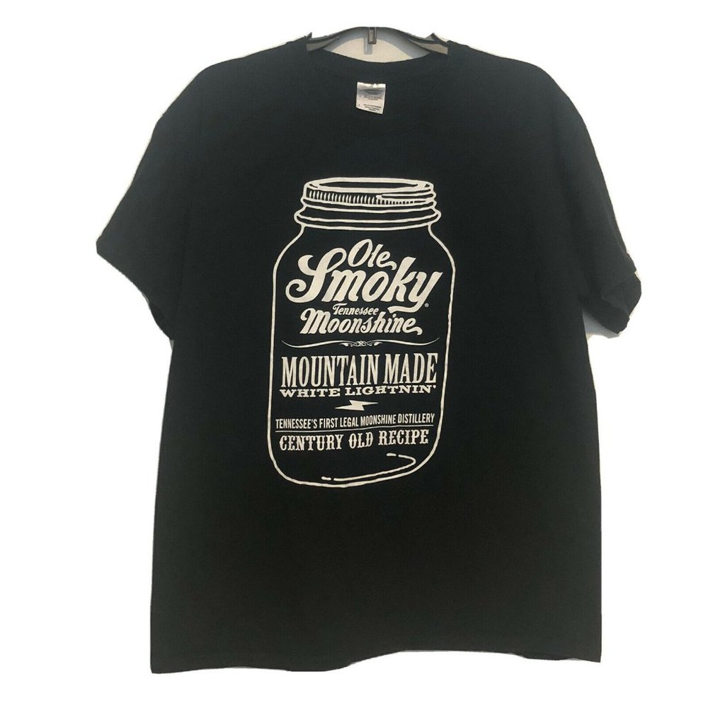 Ole Smoky Tennessee Moonshine Mountain Made Recipe Men’s Shirt Size Large